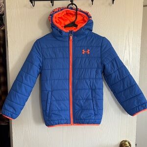 Under Armour Vibrant Blue Jacket with Orange Highlights